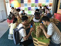 Incoming students visit the City Gallery, constructing the city landscape of Hong Kong in mind